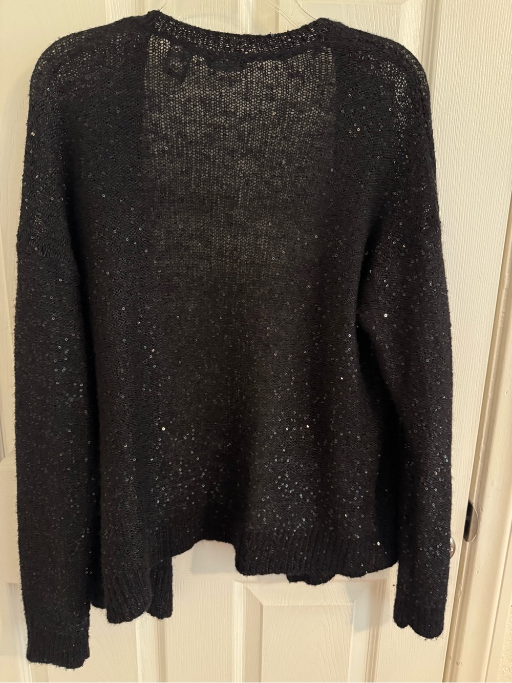 Vintage Victoria's Secret Resort 1991 Moda Intl. Knit Sequined Cardigan - - Picture 6 of 12
